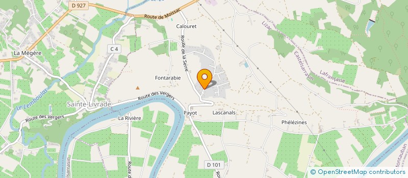 localisation de l'entreprise MADAME GABRIELLE NEGRE  LIZAC