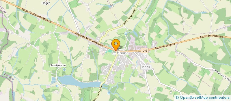 localisation de l'entreprise MADAME GABRIELLE O'CONNOR  LE HOUGA