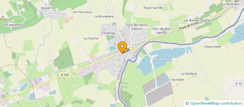 localisation de l'entreprise MADAME GABRIELLE PEIGNE  LA CHARTRE-SUR-LE-LOIR