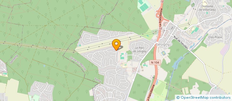 localisation de l'entreprise MADAME GABRIELLE PILI  LESIGNY