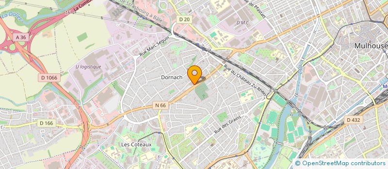 localisation de l'entreprise MADAME GABRIELLE PINTO  MULHOUSE