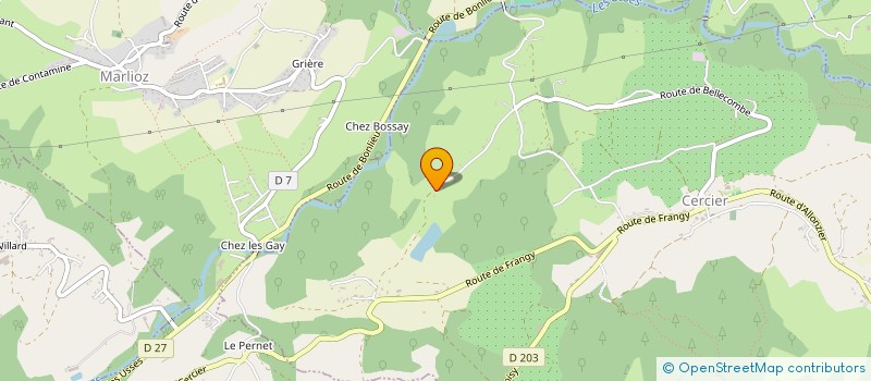 localisation de l'entreprise MADAME GABRIELLE POUJOIS  CERCIER