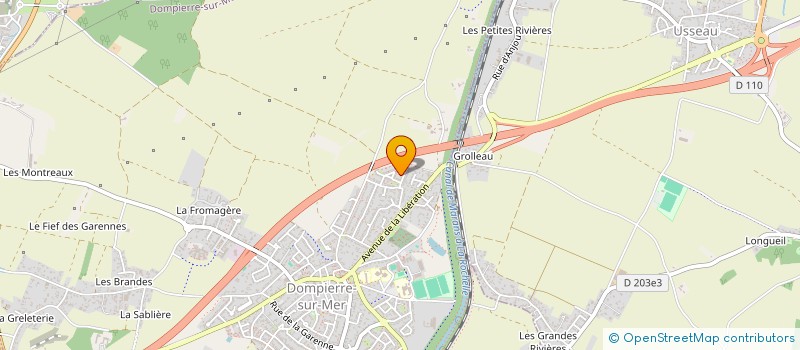 localisation de l'entreprise MADAME GABRIELLE PRIOL  DOMPIERRE-SUR-MER