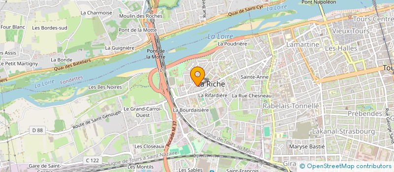 localisation de l'entreprise MADAME GABRIELLE QUINTEAU  LA RICHE