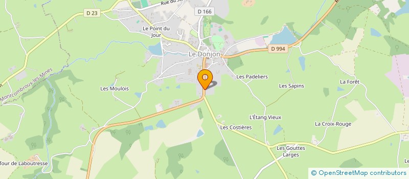 localisation de l'entreprise MADAME GABRIELLE RIESEN  LE DONJON