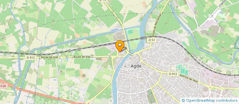 localisation de l'entreprise MADAME GABRIELLE RINZO  AGDE