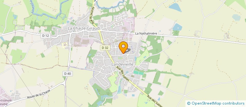 localisation de l'entreprise MADAME GABRIELLE RITZ à LANDEVIEILLE