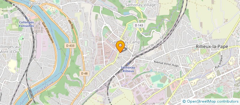 localisation de l'entreprise MADAME GABRIELLE ROVERE  SATHONAY-CAMP