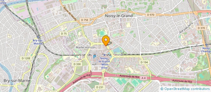 localisation de l'entreprise MADAME GABRIELLE SANCHEZ à NOISY-LE-GRAND