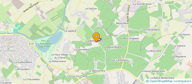 localisation de l'entreprise MADAME GABRIELLE SAUVETRE à LE LOROUX-BOTTEREAU