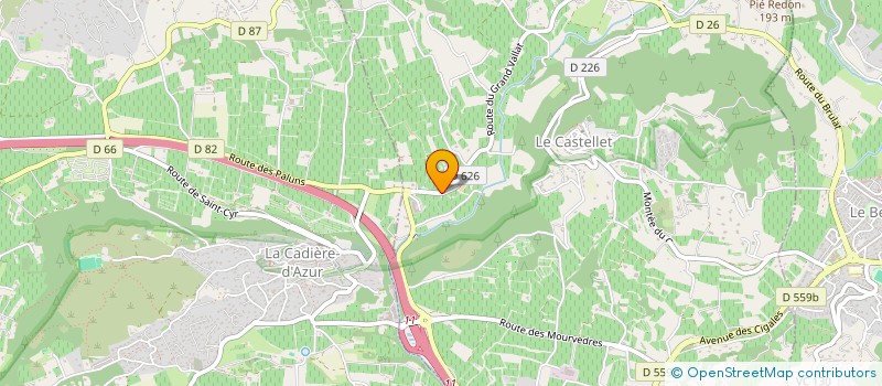 localisation de l'entreprise MADAME GABRIELLE SAUZE à LE CASTELLET