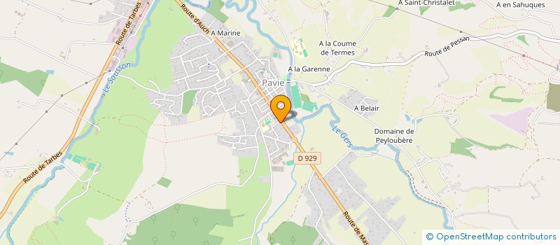 localisation de l'entreprise MADAME GABRIELLE TRIBOULLOY  PAVIE