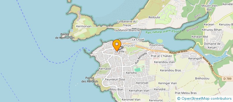 localisation de l'entreprise MADAME GABRIELLE VALLA  LE CONQUET