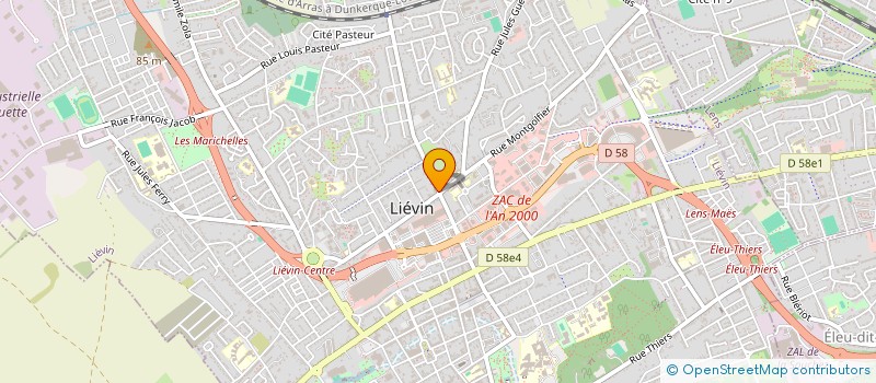 localisation de l'entreprise MADAME GABRIELLE VEYRAT  LIEVIN