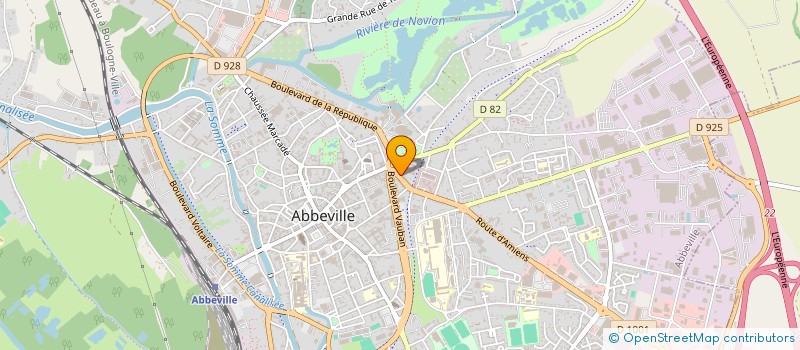 localisation de l'entreprise MADAME GABRIELLE VIENNE à ABBEVILLE