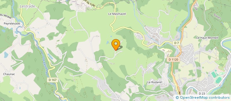 localisation de l'entreprise MADAME GABRIELLE VIROLLE  TULLE