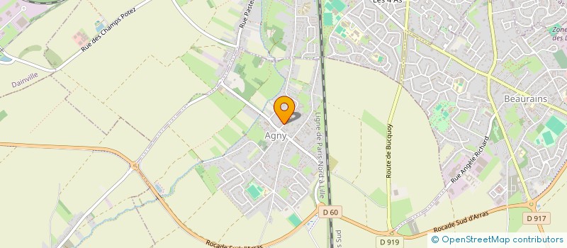 localisation de l'entreprise MADAME GABRIELLE WARTELLE D'HERLINCOURT  AGNY