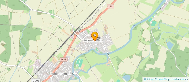 localisation de l'entreprise MADAME GABY KRETZ  SERMERSHEIM