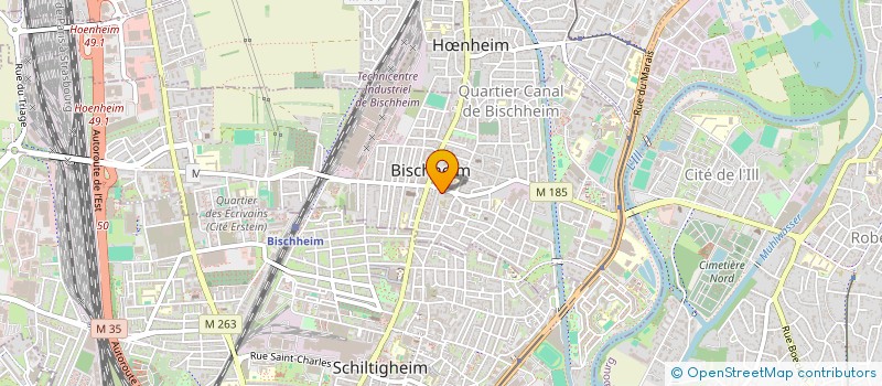 localisation de l'entreprise MADAME GABY SCHNEIDER  BISCHHEIM