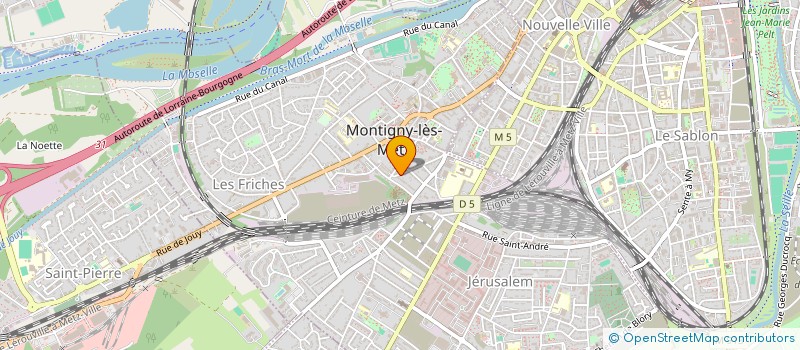 localisation de l'entreprise MADAME GABY WAGNER  MONTIGNY-LES-METZ