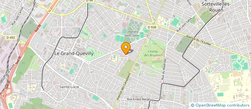 localisation de l'entreprise MADAME GAEDIC JOUAN à LE GRAND-QUEVILLY