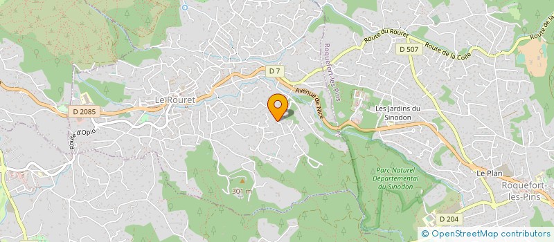 localisation de l'entreprise MADAME GAEL JOHNSTON  LE ROURET