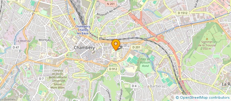 localisation de l'entreprise MADAME GAEL LE DALL à CHAMBERY