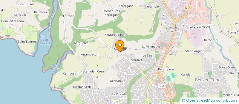 localisation de l'entreprise MADAME GAEL SABBAN  CONCARNEAU