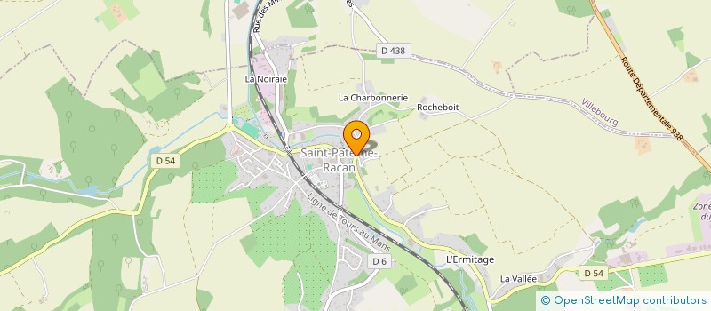 localisation de l'entreprise MADAME GAELA TOQUE  SAINT-PATERNE-RACAN