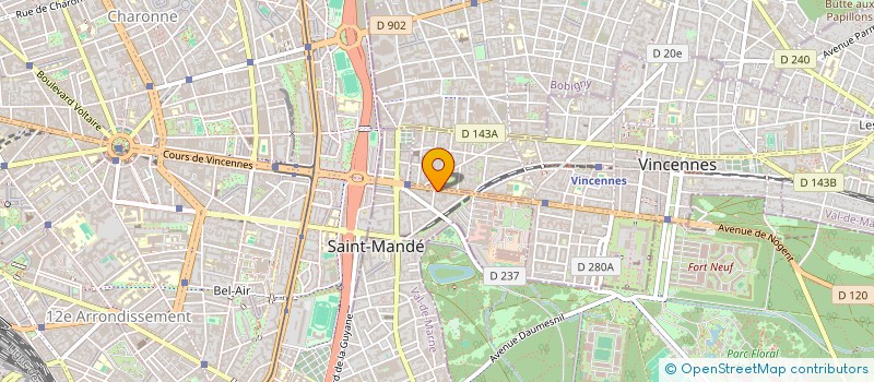 localisation de l'entreprise MADAME GAELANE CHOROWICZ-BODILIS  SAINT-MANDE