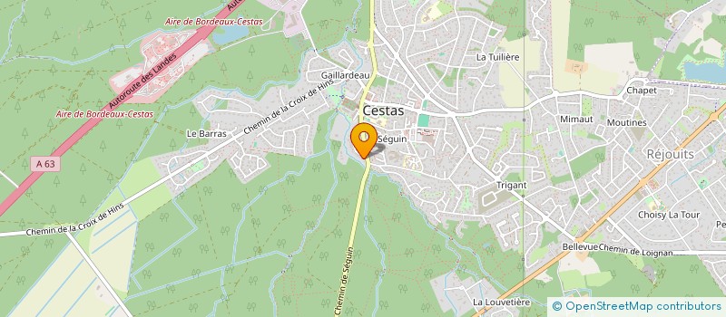 localisation de l'entreprise MADAME GAELE CALMEL  CESTAS