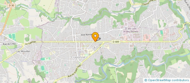 localisation de l'entreprise MADAME GAELE CHETAIL  CRAPONNE