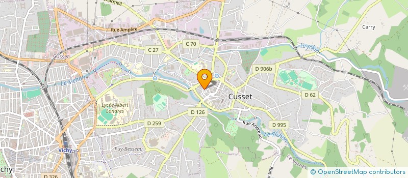 localisation de l'entreprise MADAME GAELE JOSSET à CUSSET