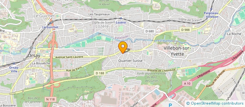 localisation de l'entreprise MADAME GAELE PHILIPPE  VILLEBON-SUR-YVETTE