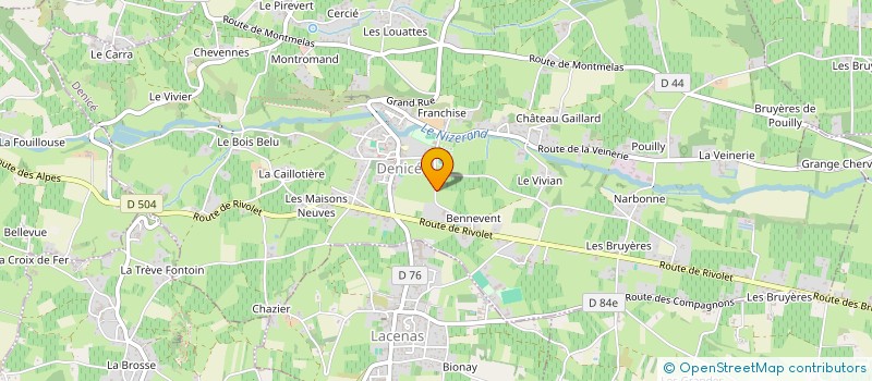 localisation de l'entreprise MADAME GAELE PINET à DENICE