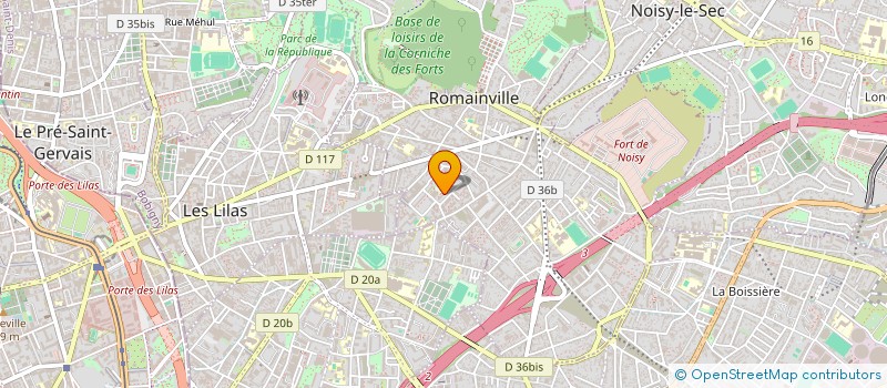 localisation de l'entreprise MADAME GAELLA MIMOUNI à ROMAINVILLE