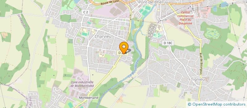 localisation de l'entreprise MADAME GAELLE ALLOMBERT  CHARVIEU-CHAVAGNEUX