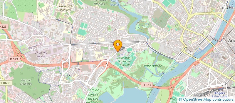 localisation de l'entreprise MADAME GAELLE ANNIE LEBOULANGER  ANGERS