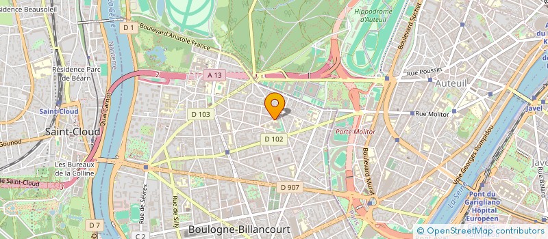localisation de l'entreprise MADAME GAELLE ATLAN à BOULOGNE BILLANCOURT