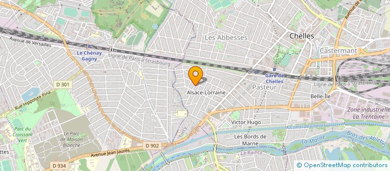 localisation de l'entreprise MADAME GAELLE AUBRAS  CHELLES