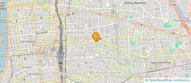 localisation de l'entreprise MADAME GAELLE AUDREZET à VILLEURBANNE