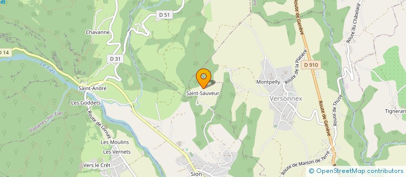 localisation de l'entreprise MADAME GAELLE BALMAND  VALLIERES-SUR-FIER