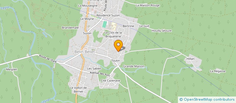 localisation de l'entreprise MADAME GAELLE BANSERET  BELIN-BELIET