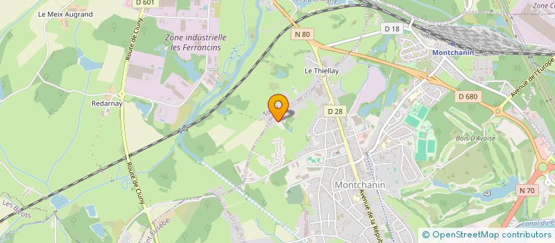 localisation de l'entreprise MADAME GAELLE BARAGLIA  MONTCHANIN