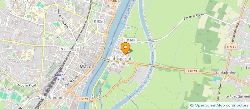 localisation de l'entreprise MADAME GAELLE BARBOSA  SAINT-LAURENT-SUR-SAONE