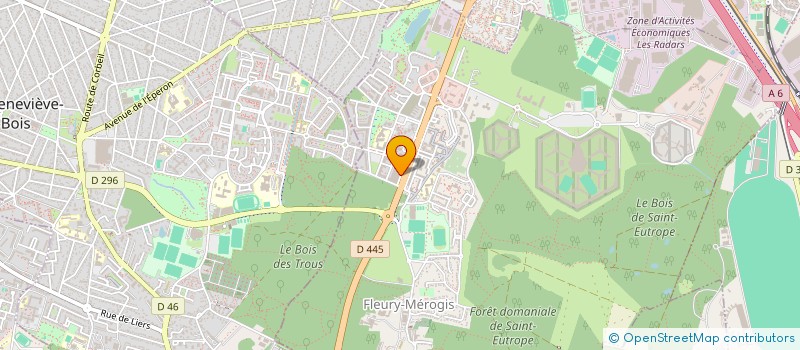 localisation de l'entreprise MADAME GAELLE BARROT  FLEURY-MEROGIS