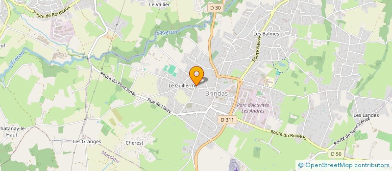 localisation de l'entreprise MADAME GAELLE BAUDIN  BRINDAS