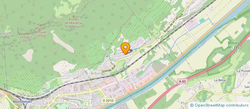 localisation de l'entreprise MADAME GAELLE BAZIN  ARBIN