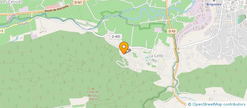 localisation de l'entreprise MADAME GAELLE BELUZE  LA CELLE