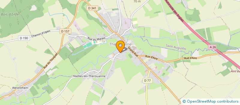 localisation de l'entreprise MADAME GAELLE  BERNADETTE LAVISSE  THEROUANNE